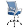 Vynxaria Anaheim Blue Upholstered Adjustable Home Office Desk Chair - 3 of 4