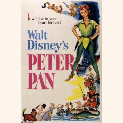 Trends International 24X36 Disney Peter Pan - One Sheet Framed Wall Poster Prints
