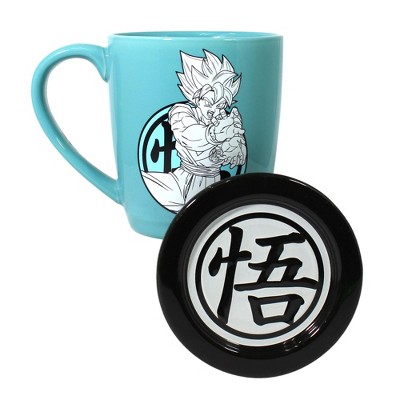 Just Funky Dragon Ball Super Goku 14oz Ceramic Coffee Mug and Coaster Set