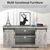 TV Stand for 65 Inch TV - Modern Entertainment Center with Storage, Barn Doors, and Shelves, Tall TV Media Console Table for Living Room - 3 of 4