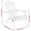 vidaXL Patio Adirondack Chairs with Footrest, 2 pcs Solid Wood, Acacia - 4 of 4