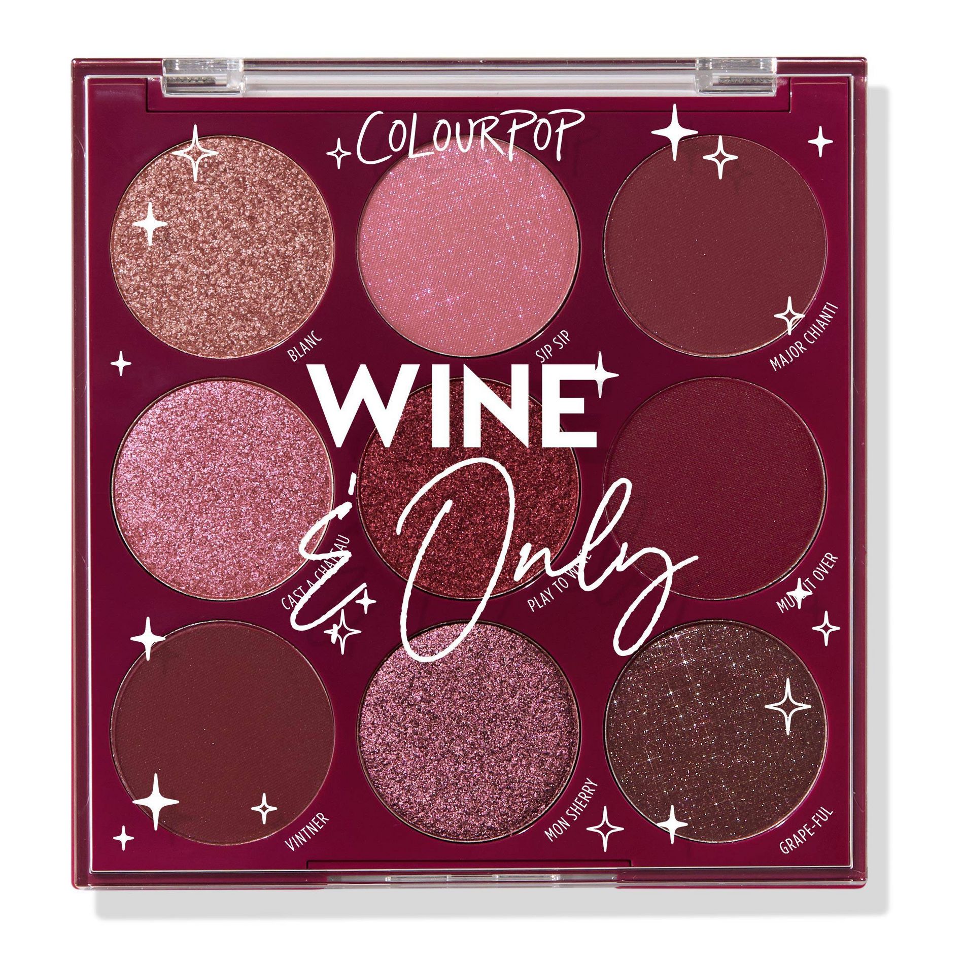 ColourPop 9-Pan Eyeshadow Palette - Wine & Only - 0.3oz