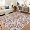 Modern Washable Area Rug for Living Room, Floral Print Floor Rug with Non Slip Backing, Low Pile Stain Resistant Indoor Carpet for Dorm - 2 of 4