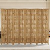 PexFix Room Divider Folding Screen Room Divider with Snowflake Pattern for Home Office Garden Bedroom Paulownia Wood - 3 of 4