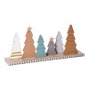 Transpac Wood 18.88 in. Multicolor Christmas Dimensional Tree Mantle - 2 of 4