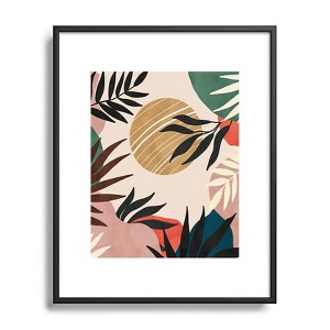 Marta Barragan Camarasa Modern tropical sunrise G Metal Framed Art Print - Deny Desings - 1 of 3