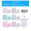 6ct Reusable Cloth Diapers, One Size Adjustable, Washable Soft Absorbent, Waterproof Cover, 4-Layers Microfiber Inserts - Simple Being - 3 of 4