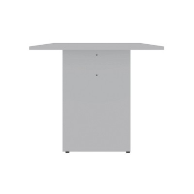 67.91" White MDF Modern Rectangular Dining Table