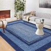 Living Room Rug, Washable Braided Rug, Non Slip Accent Carpet Braided Print, Indoor Rustic Area Rug Border Carpet for Bedroom Home Decor - 4 of 4
