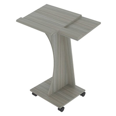 Rolling Laptop Cart Gray - Inval