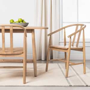 Sculpted Wood Dining Chair - Hearth & Hand™ with Magnolia - 1 of 4