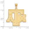 Black Bow Jewelry 14k Yellow Gold Texas A&M Aggies NCAA Extra Large Pendant - 2 of 3