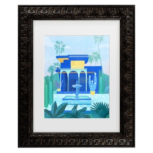 Trademark Fine Art - Petra Lizde  Moroccan Garden Matted Framed Art - 1 of 4