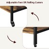 Large Printer Stand w/ Power Outlets & USB Ports, Mobile Rolling Cart w/ 4 Shelves, Storage for Home Office - 4 of 4