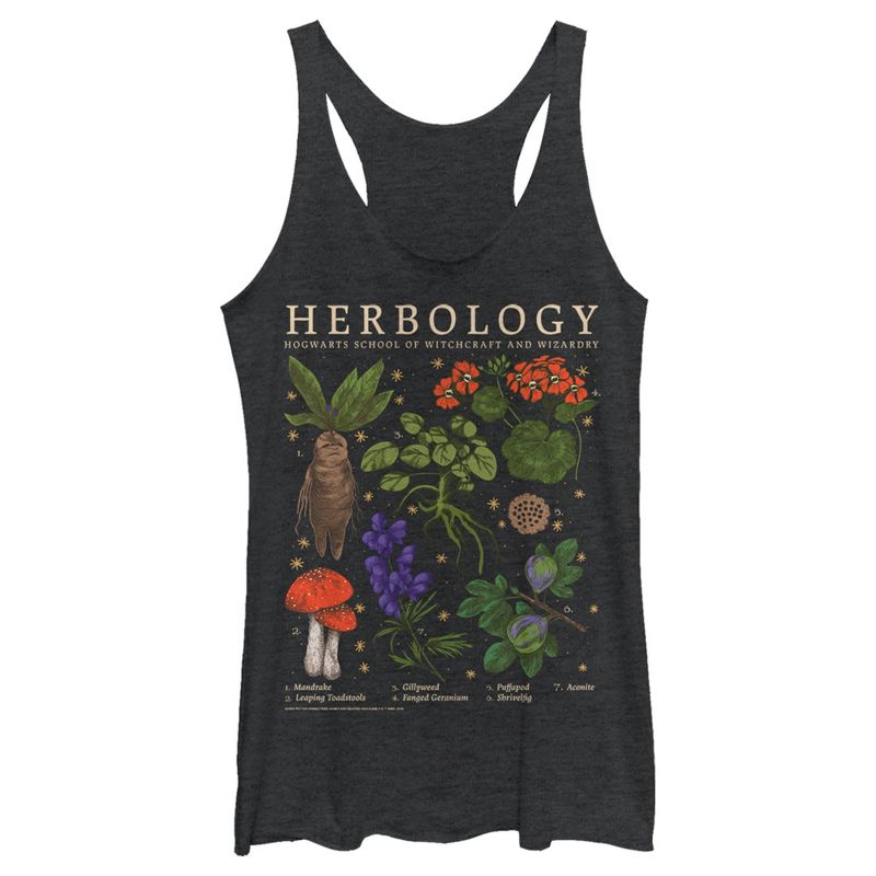 Women's Harry Potter Hogwarts Herbology Racerback Tank Top, 1 of 5