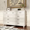 Famapy Brown/White Dresser,Large-Sized 9 - Drawer Chest with Anti-Tipping,Storage Unit for Bedroom Organizer/Living Room/Entryway - 4 of 4