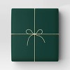 30” 25 sq ft Christmas Roll Wrap Solid Green - Wondershop™ - 2 of 3