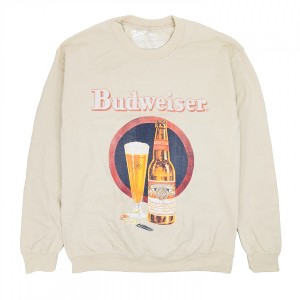 Mens Budweiser Vintage Ad Crewneck Sweatshirt - 1 of 3