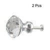 Unique Bargains DIY Furniture Cabinet Zinc Alloy Crystal Pull Knob 2 Pcs - 4 of 4