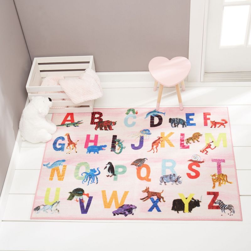 Eric Carle Alphabet Area Kids&#39; Rug (6&#39;6&#34;x9&#39;5&#34;) Pink - Home Dynamix, 3 of 13