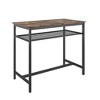 PAGED Modern 5PC Dining Table with 1 Bar Table and 4 Bar Stools, Counter Stools Set for Dining Room - 3 of 4