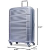 28" Expandable Hardside Luggage, Spinner Wheels, Durable Checked Suitcase for Long Trips - 2 of 4