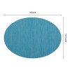 REGALWOVEN PVC Oval Kitchen Dining Table Decor Wipeable Placemats 6 Pcs - 4 of 4