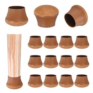 Unique Bargains Silicone Round Chair Leg Caps Floor Protectors 16 Pcs - 1 of 4