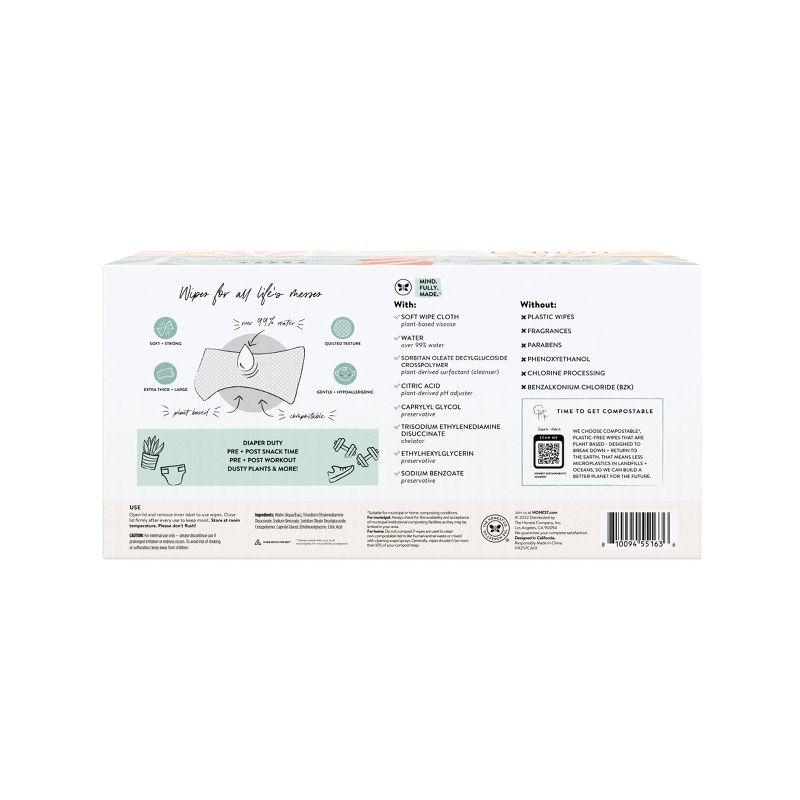The Honest Company Plant-Based Baby Wipes made with over 99% Water - Sunburst - 864ct, 5 of 10