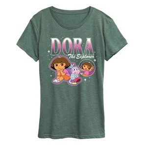 Women's - Dora the Explorer - Bootleg Short Sleeve Graphic T-Shirt - 1 of 4