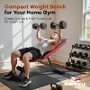 Basic Weight Bench for Home Gym, Foldable Workout Bench with 8 Backrests, 660LBS Weight Capacity Adjustable Bench - 2 of 4
