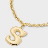 SUGARFIX by BaubleBar Bubble Initial Necklace - Gold - 4 of 4