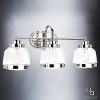 Urban Ambiance Luxury Luxe Industrial Bathroom Vanity Light,  11.25"H x 26"W,  Polished Nickel Finish, UHP2538 - 3 of 4