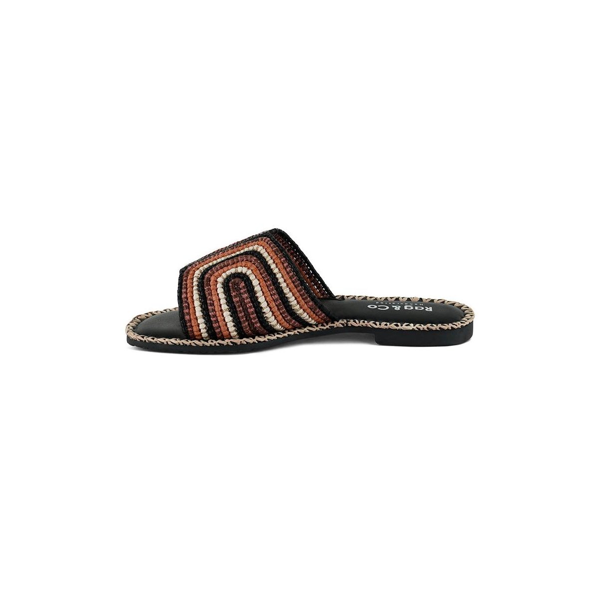 Обувь Rag & Co Womens Kente Patterned Raffia Slip-On Flats 8 — фото 6
