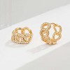 Cubic Zirconia Huggie Earrings 14k Gold Plated Tiny Earrings Small Huggie Hoop Earrings Simple Lightweight Hoops Gift for Women - 4 of 4