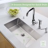 Whizmax Kitchen Sink for Single Bowl,Undermount Kitchen Sink Stainless Steel Sink 16 Gauge Kitchen Sinks with Accessories, Easy Drain - 3 of 4