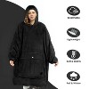 Tirrinia Fleece Blanket Hoodie Sweatshirt for Womens, Oversized Wearable Blanket Pullover with Hooded, One Size, Gift for Her - 2 of 4