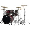 DW Collector's Series Purpleheart 7-Piece Lacquer Specialty Shell Pack Natural to Black Burst With Black Nickel Hardware - 3 of 3