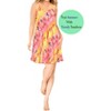 HAPPY BAY Women's Vacay Holiday Summer Beachwear Sleeveless Casual Spaghetti Strap Nightgown Slip Beach Dress 16-18 Coral_AC962 - 3 of 4