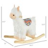Kids Ride-On Rocking Horse Toy Llama Style Rocker Soft Plush Fabric for Children 3+ Years - 3 of 4