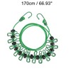 Unique Bargains with Metal Clips*12 & Windproof Beads*13 Clothesline 1 Pc - 4 of 4