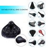 AMMER Waterproof Bike Seat Cover, Stretch Waterproof Bike Saddle Protector, Fits Most Bike Saddles (2-Pack), Black - 4 of 4