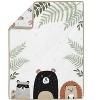 Sweet Jojo Designs Boy or Girl Gender Neutral Unisex Baby Crib Bedding Set - Woodland Pals Taupe White and Grey 4pc - 3 of 4