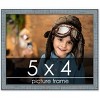 PosterPalooza | Photo Size Textured Blue Picture Frame - UV Acrylic, Foam Board Backing, Hanging Hardware - 2 of 4