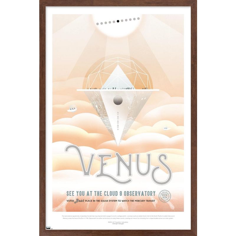 Trends International NASA - Venus Travel Poster Framed Wall Poster Prints, 1 of 7