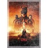 The Batman Movie Poster Ladies Cropped Black Graphic Tee - 2 of 3