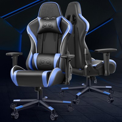 KERDOM Ergonomic Computer Gamer Chair 3D Armrests, Adjustable High Back with Lumbar Support, Black-Blue