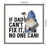 Amanti Art Father's Day Gnome II Fix It by Tara Reed Canvas Wall Art Print Framed 16 x 16-in. - 4 of 4