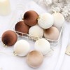12ct Christmas Balls Ornaments Decor Set, Cloth Wrapped Xmas Balls Hanging Tree Ornaments for Christmas Tree Wreath Garland, 3.15in - 2 of 4