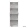 CAVINAS Wardrobe Closet,Armoire Wardrobe Closet with 2 Doors,3 Shelves(2 Adjustable),Wooden Wardrobe Closet for Kitchen,Bedroom,Office - 4 of 4